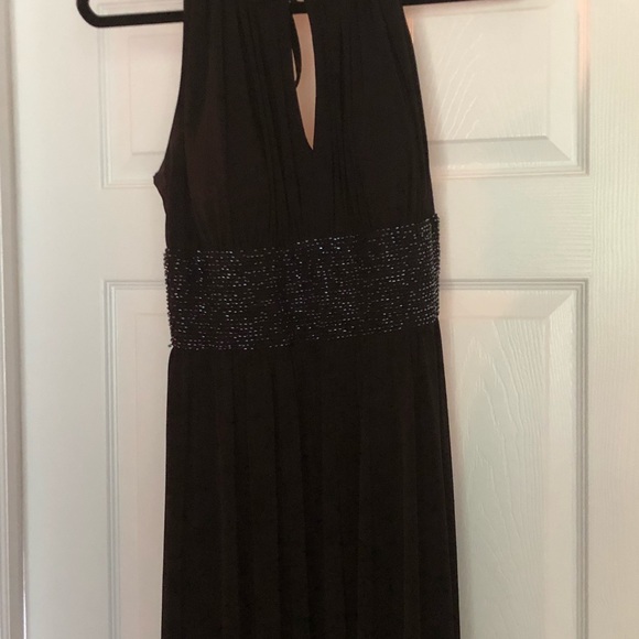 Formal long black dress with beading - Picture 5 of 5